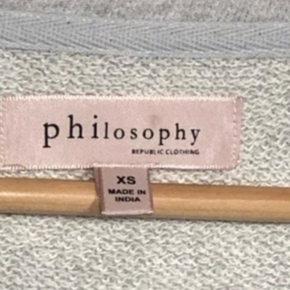 Philosophy Striped Beaded Sequin Scoop Neck Top - Picture 4 of 8